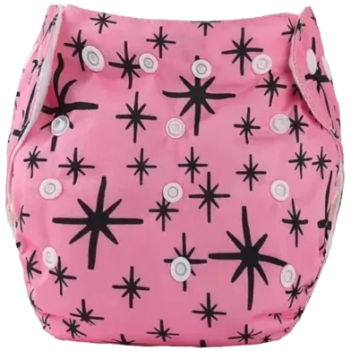 Washable Cloth Diaper Pant For Baby 2pcs Pad Attach - 0-24 Month 1 Pcs (Any Print) - Rokomari product